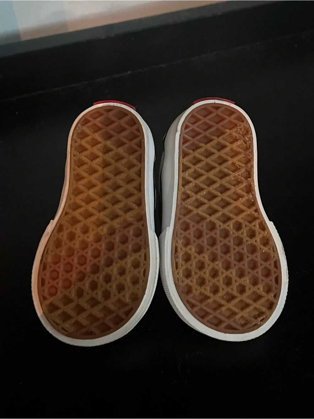 Vans Toddler Baby Size 2 Checkerboard Black White Sneakers